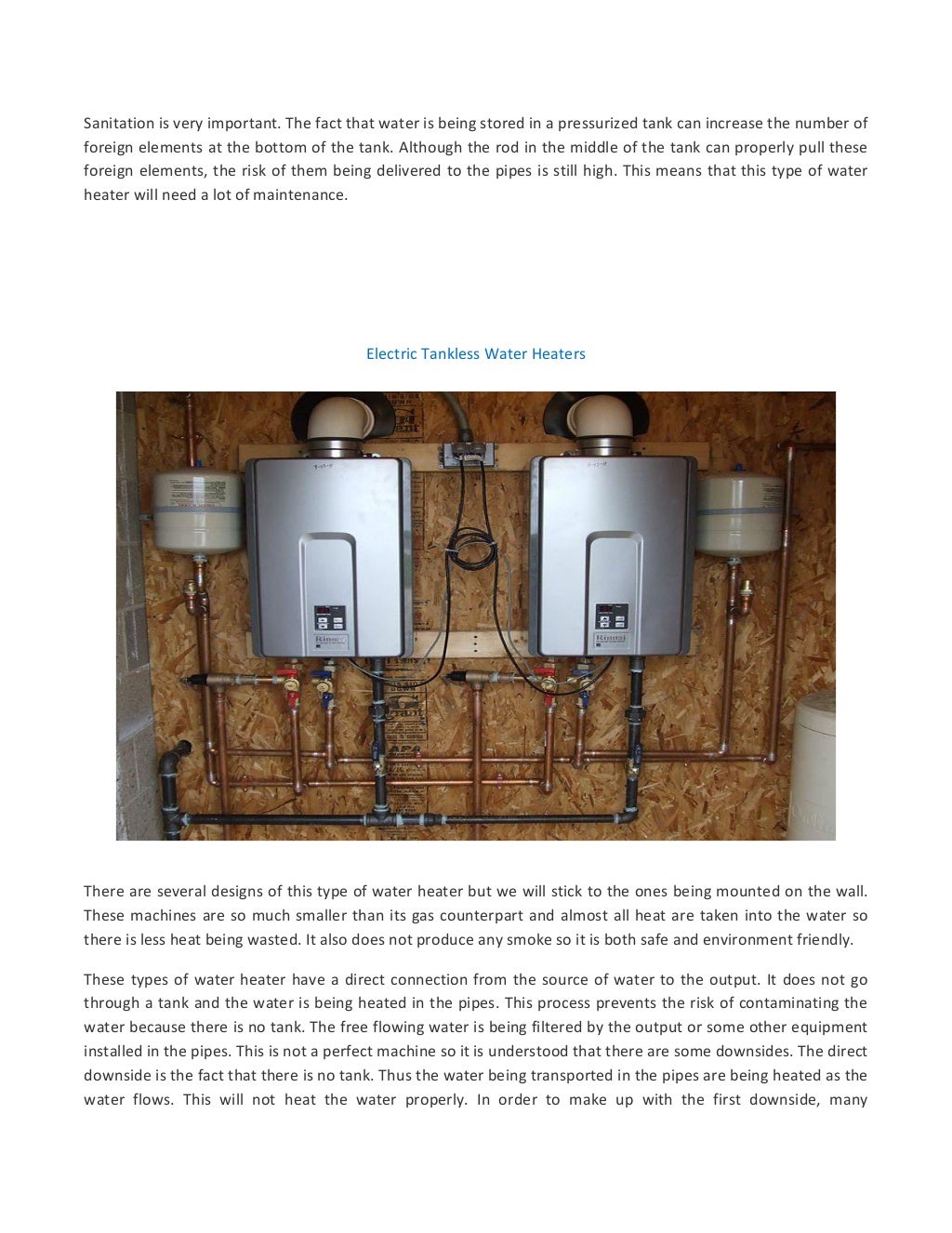 Gas vs. Electric Tankless Water Heaters