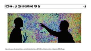 SECTION 4: UX CONSIDERATIONS FOR DV 48
http://cnr.ncsu.edu/geospatial/wp-content/uploads/sites/6/2014/02/earth_observation-574_crop1-1500x600.jpg
 