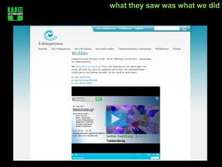 what they saw was what we did
 