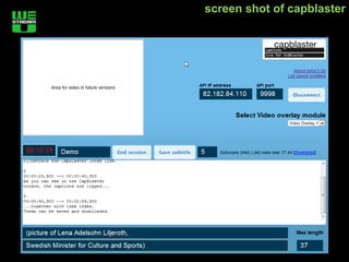 screen shot of capblaster
 