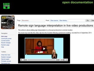 open documentation
 