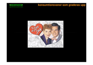 sociala medier   konsumtionsvanor som graderas upp
 
