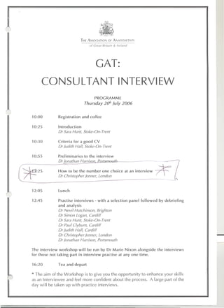 Gat Consultant Interview 20 July 06