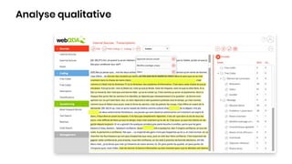 Analyse qualitative
 