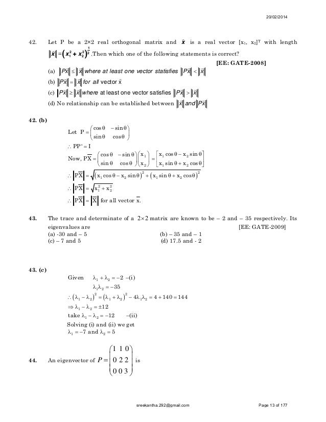 are similar show matrices maths Gate are similar show matrices maths Gate