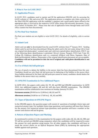 Gate 2012 brochure | PDF