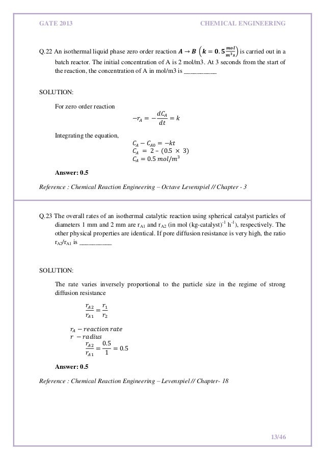 elements chemical solution reaction fogler of engineering scott ENGINEERING 2013 CHEMICAL GATE Solutions elements chemical solution reaction fogler of engineering scott ENGINEERING 2013 CHEMICAL GATE Solutions