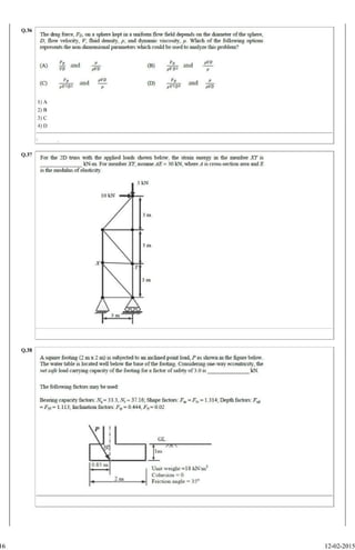 Gate2015 civil question paper (forenoon)