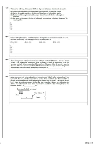 Gate2015 civil question paper (forenoon)