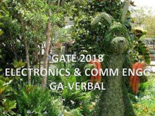 Gate 2018 ece q1 ga verbal