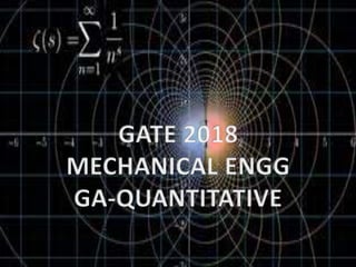 Gate 2018 me01q4 ga quantitative