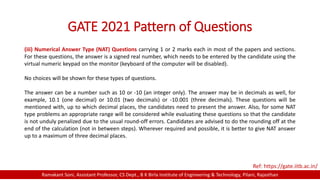 Nat Questions GATE 2021 Exam Information | PDF