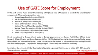 GATE 2021 Exam Information | PPT