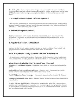 Comprehensive GATE Coaching in India with Updated Study Material for ...
