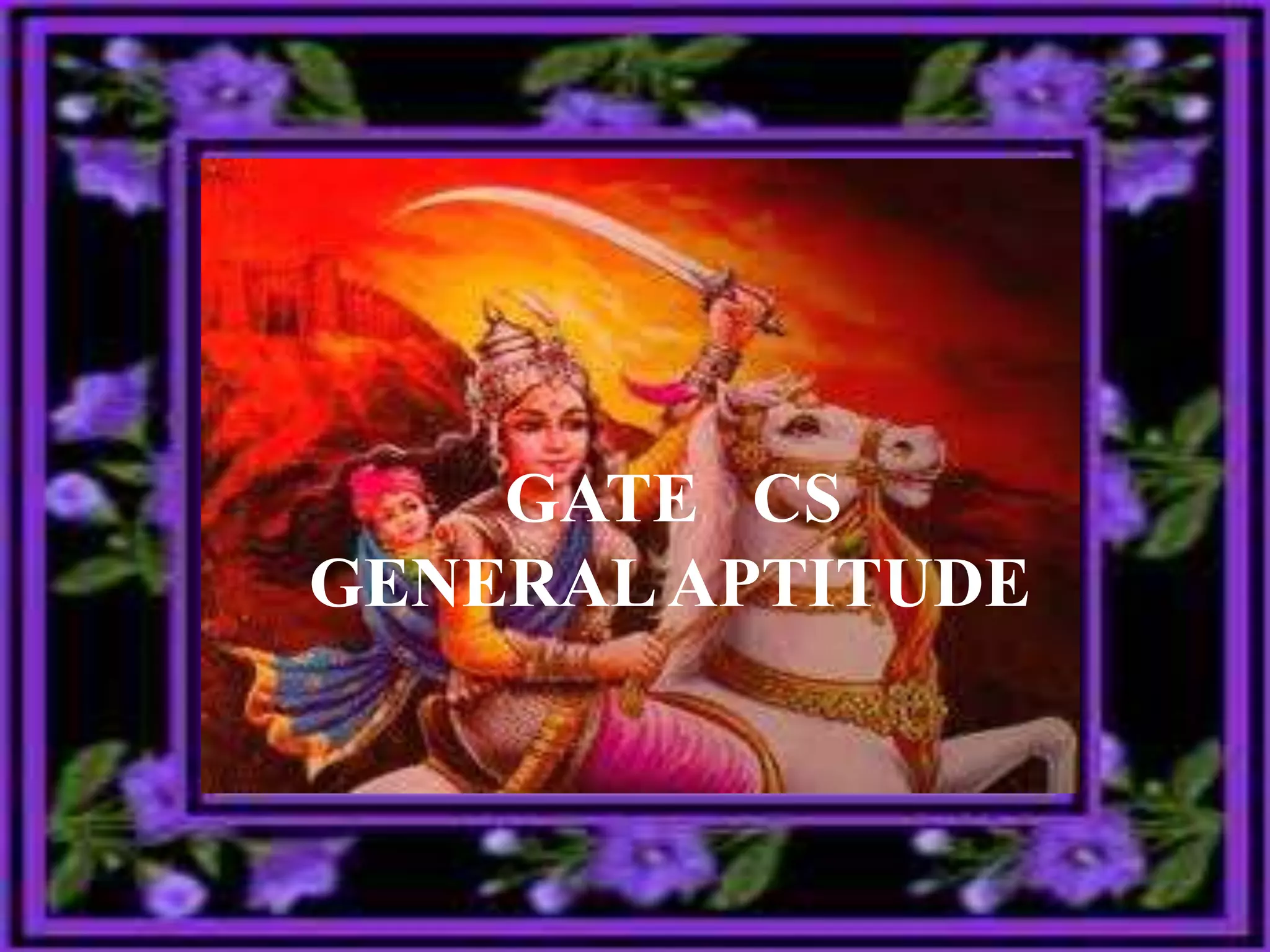 Gate cs general aptitude | PPTX
