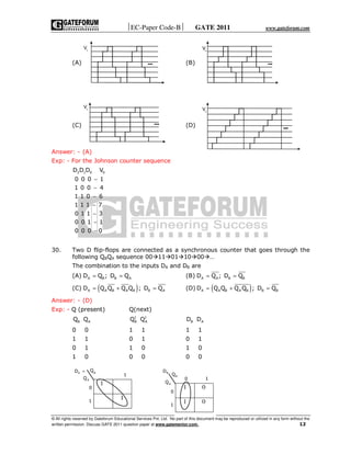 Gate ece question paper with answers 2011