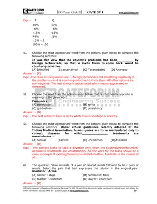 Gate ece question paper with answers 2011