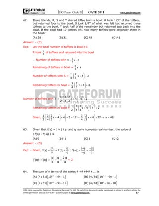 Gate ece question paper with answers 2011