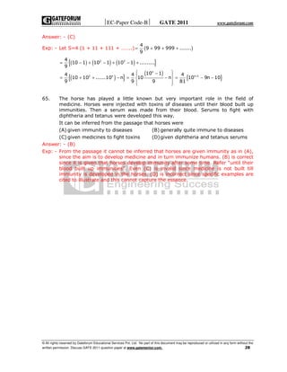 Gate ece question paper with answers 2011