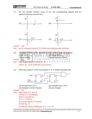 Gate ece question paper with answers 2011