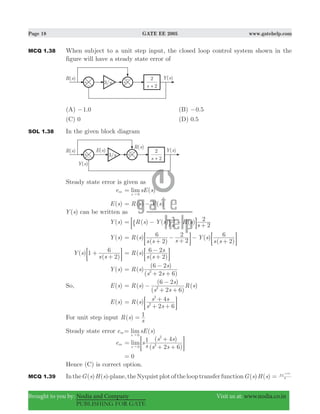 Gate ee 2005 with solutions | PDF