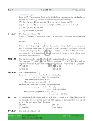 Gate ee 2005 with solutions | PDF