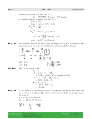 Gate ee 2005 with solutions | PDF
