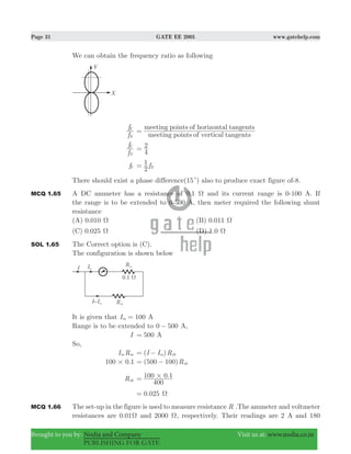 Gate ee 2005 with solutions | PDF