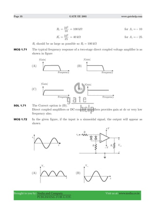 Gate ee 2005 with solutions | PDF