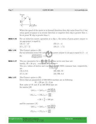 Gate ee 2005 with solutions | PDF