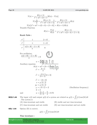 Gate ee 2012 with solutions | PDF