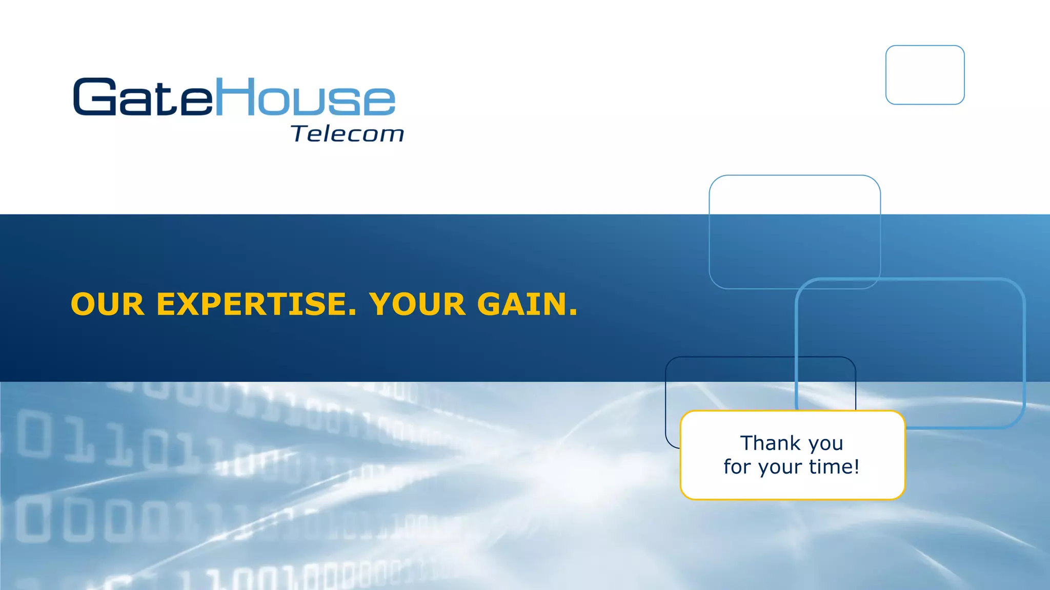 Gatehouse software genanvendelse PPT