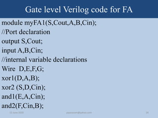 Gate level design -For beginners | PPT