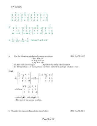 Gate Math Questions Gate mathematics chapter wise all gate questions of all branch | PDF