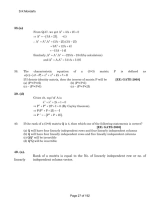 Gate mathematics chapter wise all gate questions of all branch | PDF
