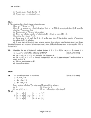 Gate mathematics chapter wise all gate questions of all branch | PDF