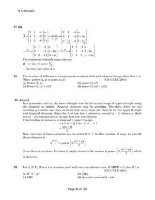 Gate Math Questions Gate mathematics chapter wise all gate questions of all branch | PDF