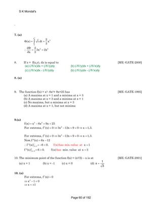 Gate mathematics chapter wise all gate questions of all branch | PDF