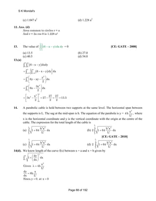 Gate Math Questions Gate mathematics chapter wise all gate questions of all branch | PDF