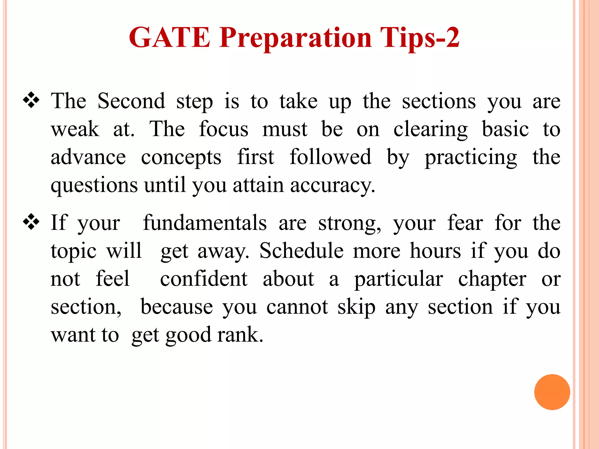 GATE Exam preparation strategy | PPTX