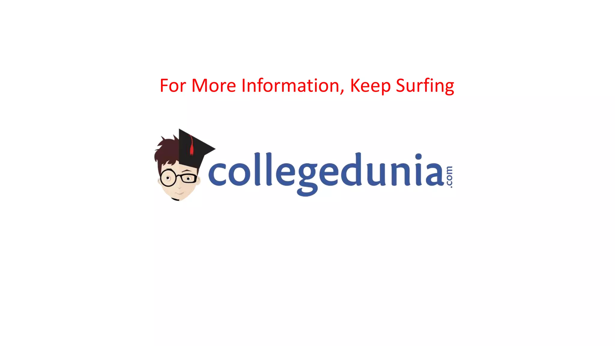For More Information, Keep Surfing
 