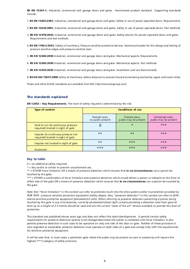 Automatic Gate Safety Legislation and Standards