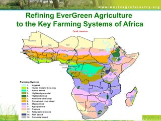 Refining EverGreen Agriculture
to the Key Farming Systems of Africa
 