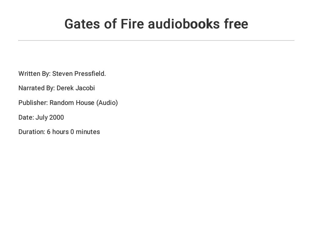 gates of fire book gates of fire book
