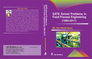 GATE solved problems in food engg (1990-2017) with 2000+ MCQs