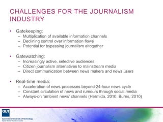 Gatewatching Examples Gatewatching Revisited: News Curation in the Social Media Age | PPTX