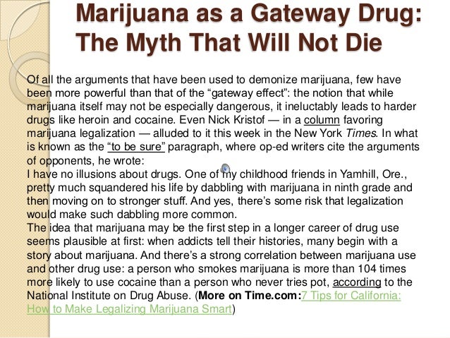 Gateway drug essays picture