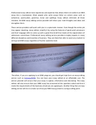 Essay Editing Service of the Highest Quality | EssayPro