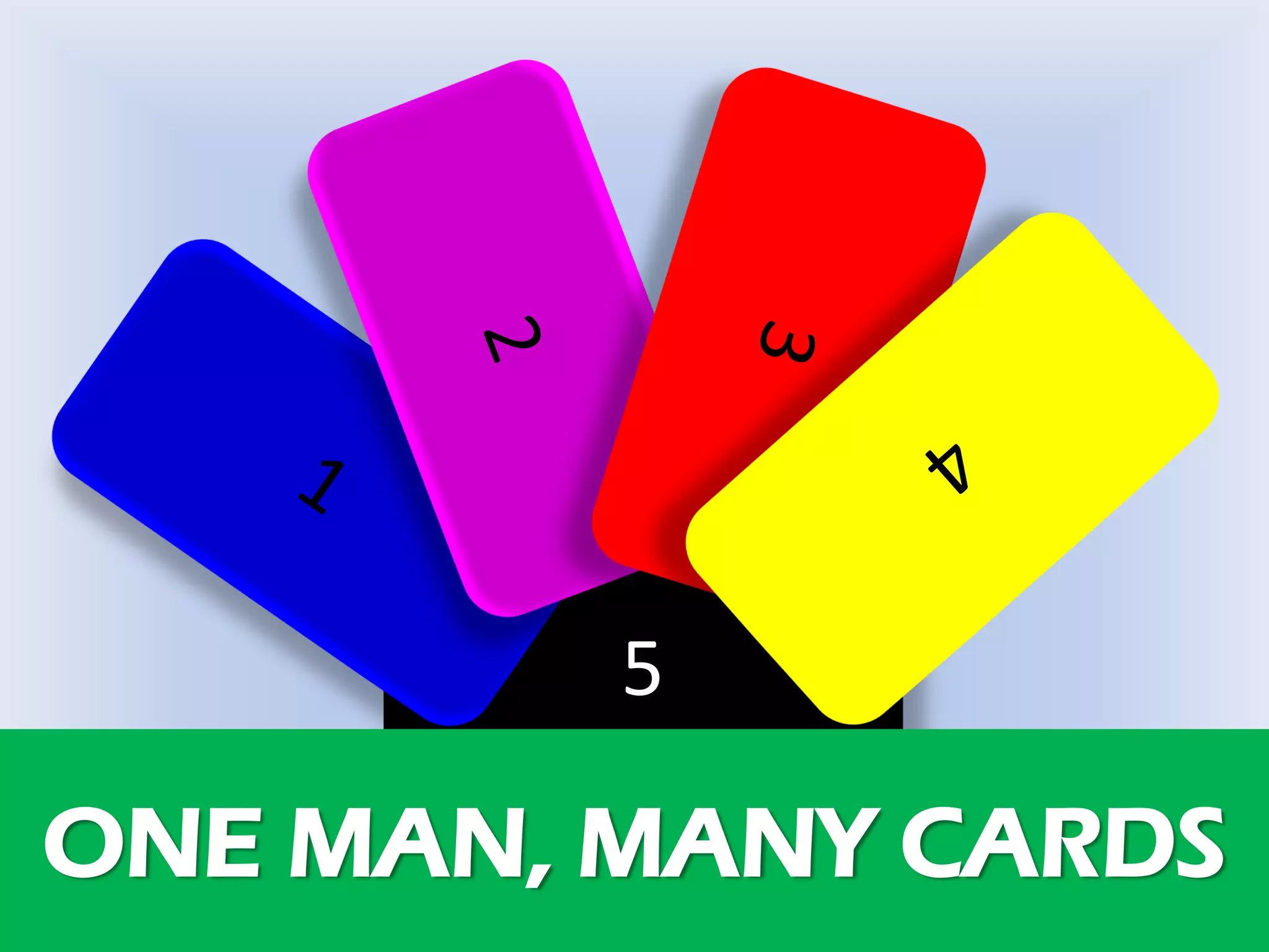 5
ONE MAN, MANY CARDS
 