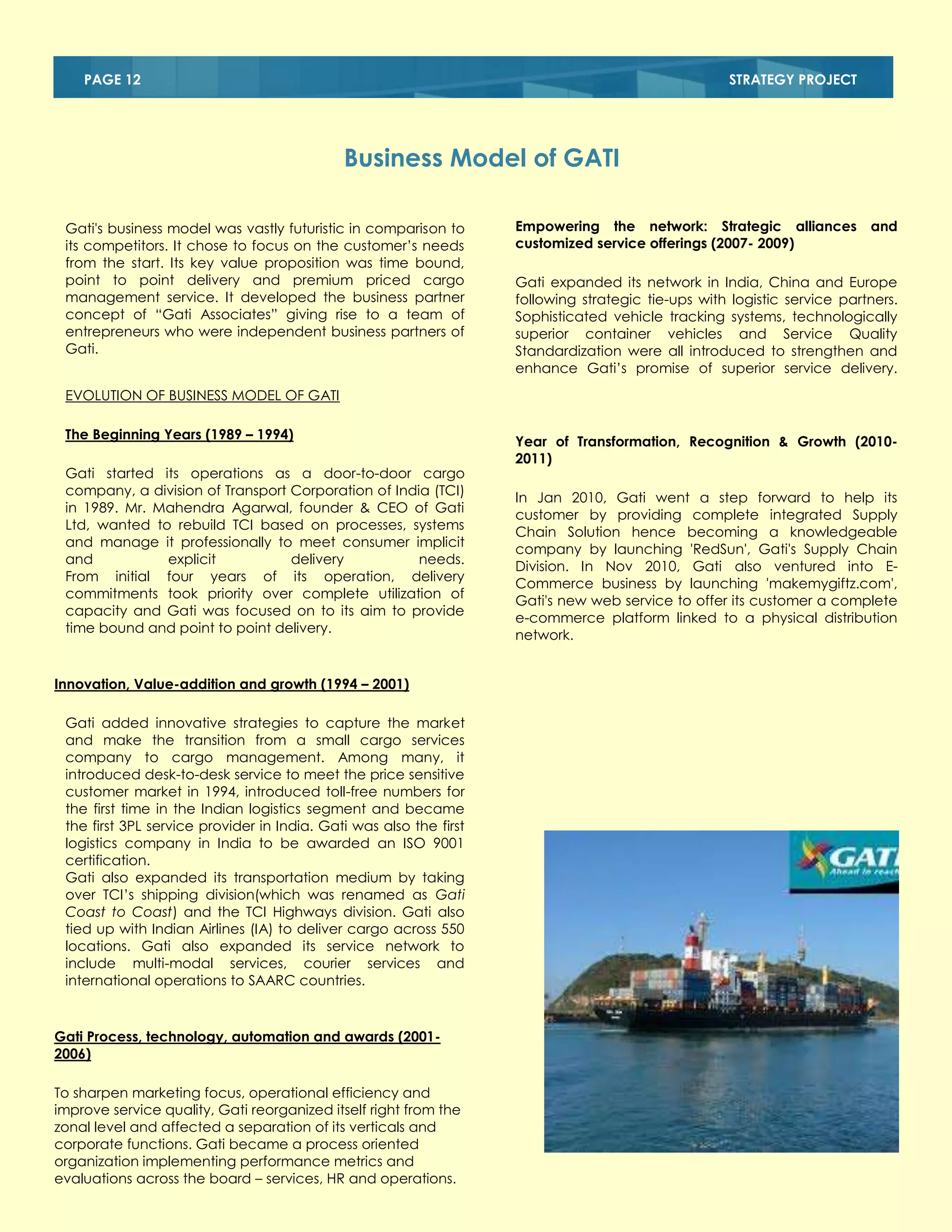 Gati case study group 7 section b DOCX